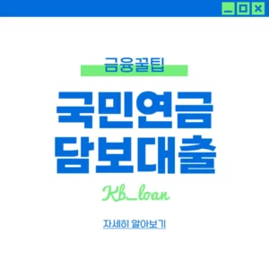 국민연금 담보대출