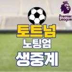 토트넘 노팅엄 중계
